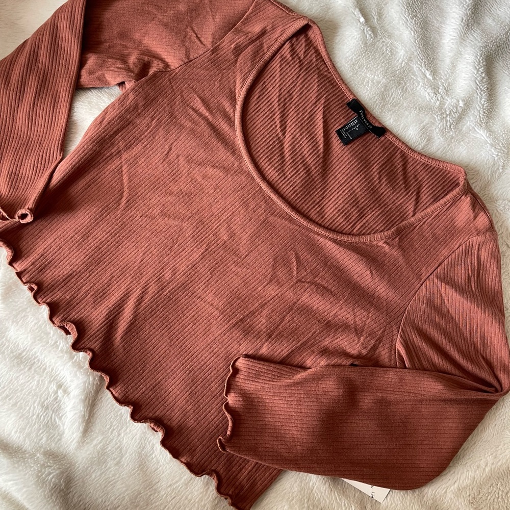 Forever 21 dust rose crop top